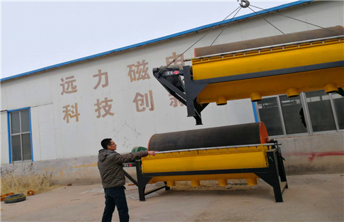 非金屬磁選機，非金屬磁選機磁源減弱怎麽處理_磁性礦非金屬磁選機磁源減弱怎麽處理_非金屬磁選機磁源減弱怎麽處理工作視頻皮帶及結構價格