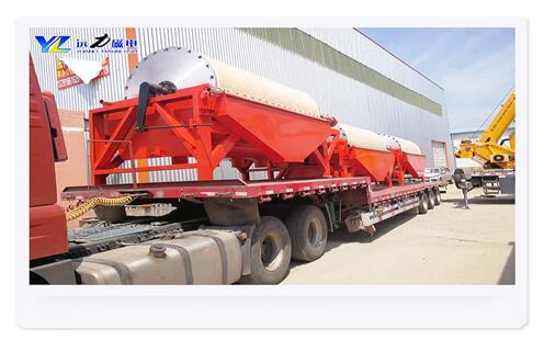 永磁筒式磁選機，甘肅CTB-618濕式永磁筒式弱磁場磁選機_釩鈦鐵礦甘肅CTB-618濕式永磁筒式弱磁場磁選機型號參數及磁場強度 