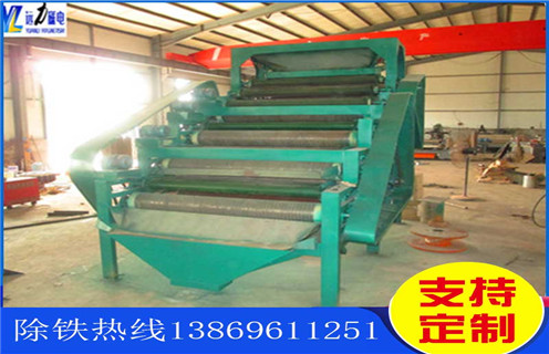 輥壓磁選機，輥壓磁選機產量不止提高一點_單傳動輥壓磁選機價格呈上升趨勢磁場一般為多少_磁塊如何排列