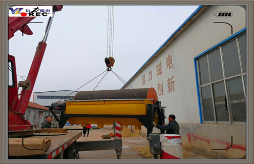 永磁筒式磁選機，雲南永磁筒式磁選機廠家_91香蕉视频污在线雲南永磁筒式磁選機廠家的結構磁場分布圖